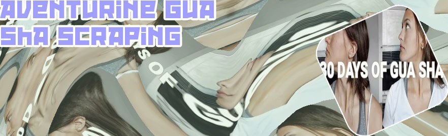 Gua sha tool before and after