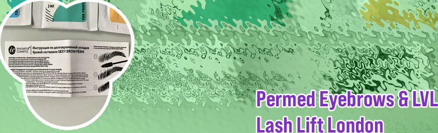 Permed eyebrows