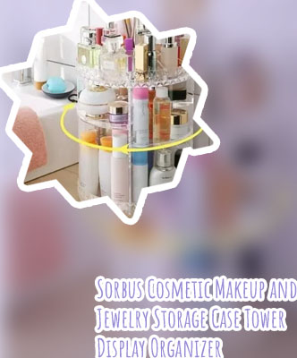 Rotating cosmetic storage box